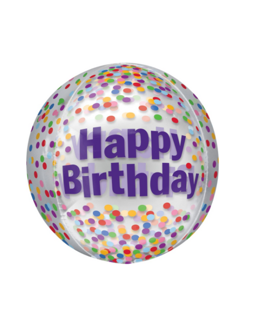 Happy Birthday Funfetti Balloon